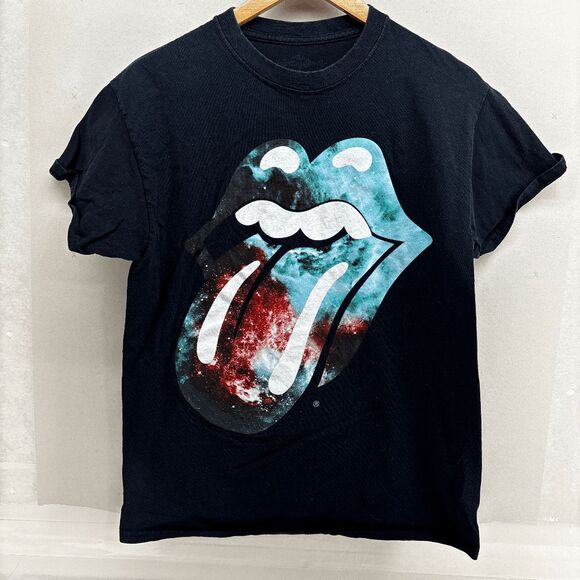 The Rolling Stones Tie Dyed Tongue Short Sleeve Graphic Crewneck T-Shirt Sz M - Picture 1 of 4
